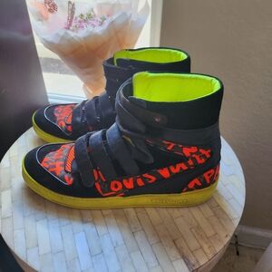 Louis Vuitton x Stephen Sprouse Graffiti sneakers size 10 & COA